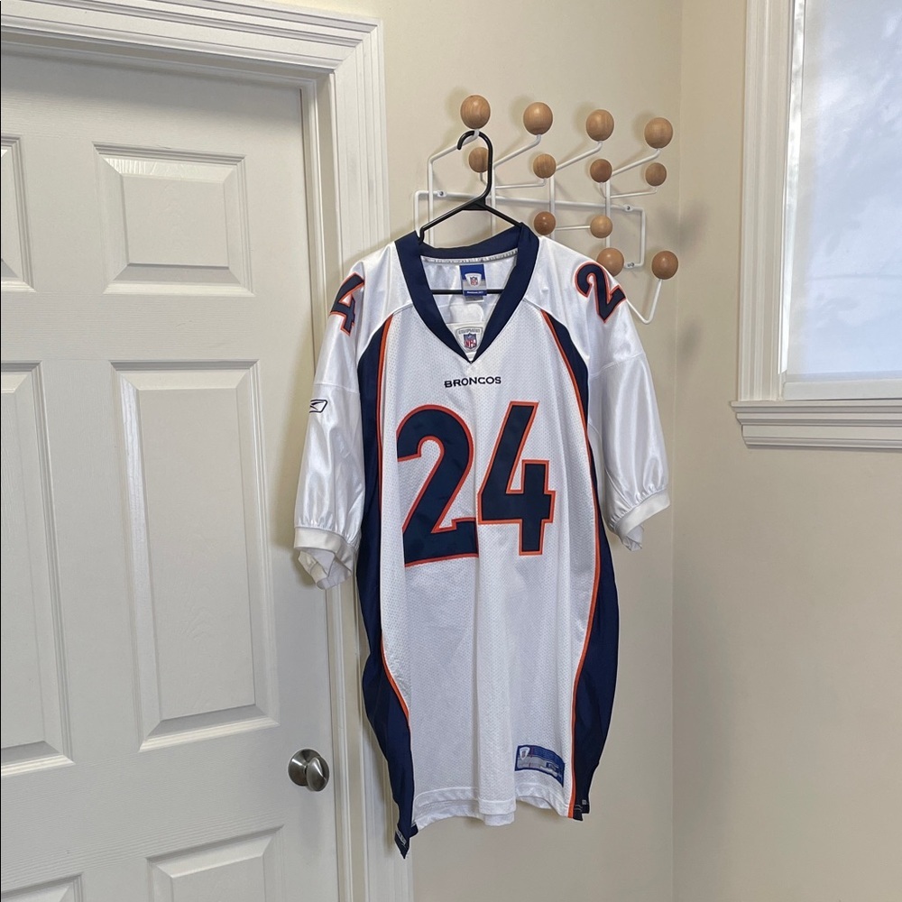 Reebok - NFL Denver Broncos Bailey #24 Jersey - White XXL 56